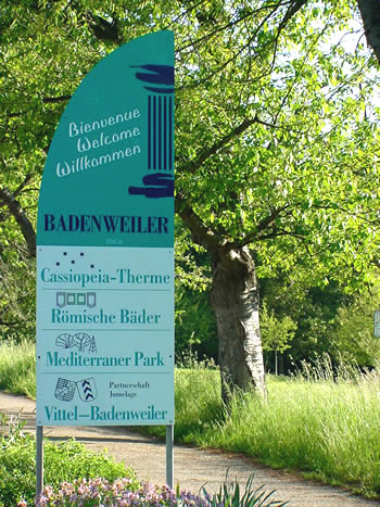 Willkommen Bienvenue Welcome in Badenweiler